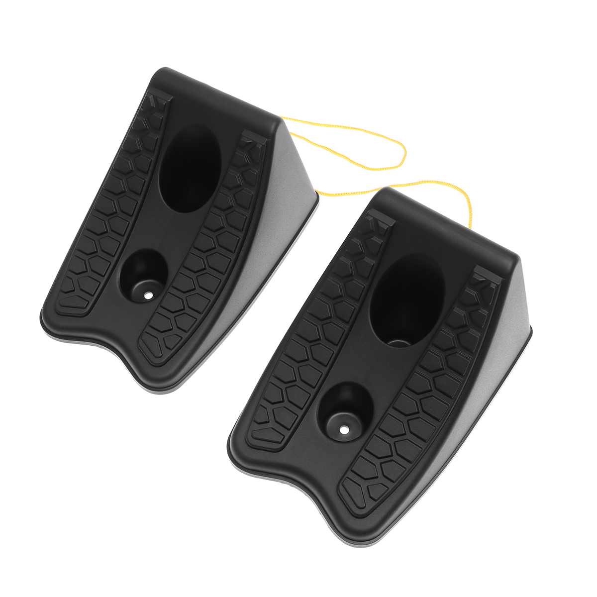 Eease 2PCS Rubber Wheel Chocks for Car SUV Truck Stopper Block